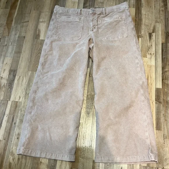 American Eagle Stretch Corduroy Low Rise Baggy Wide Leg Pants - Picture 12 of 12